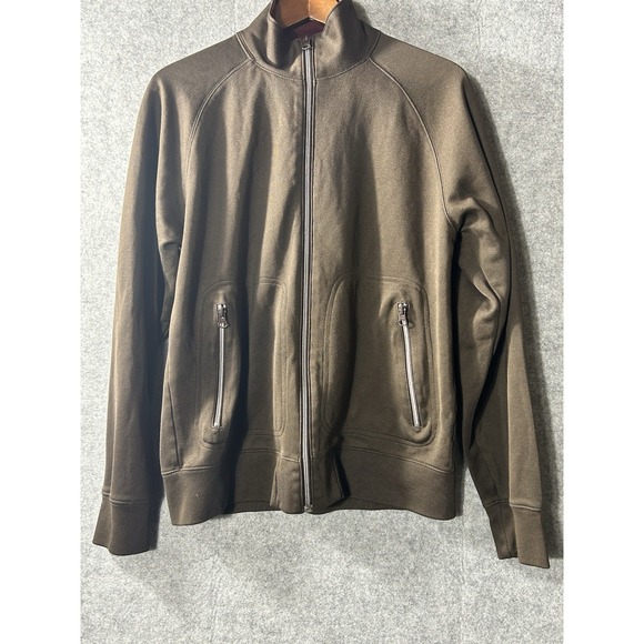 Old Navy Other - Men's Vintage Y2K Old Navy Brown Full Zip Track Jacket Size M Arm Stripe 80s 90s